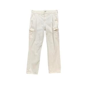 Paige Jeans Womens 29 White Jolie Cargo High Waist Slim Ankle Denim Stretch